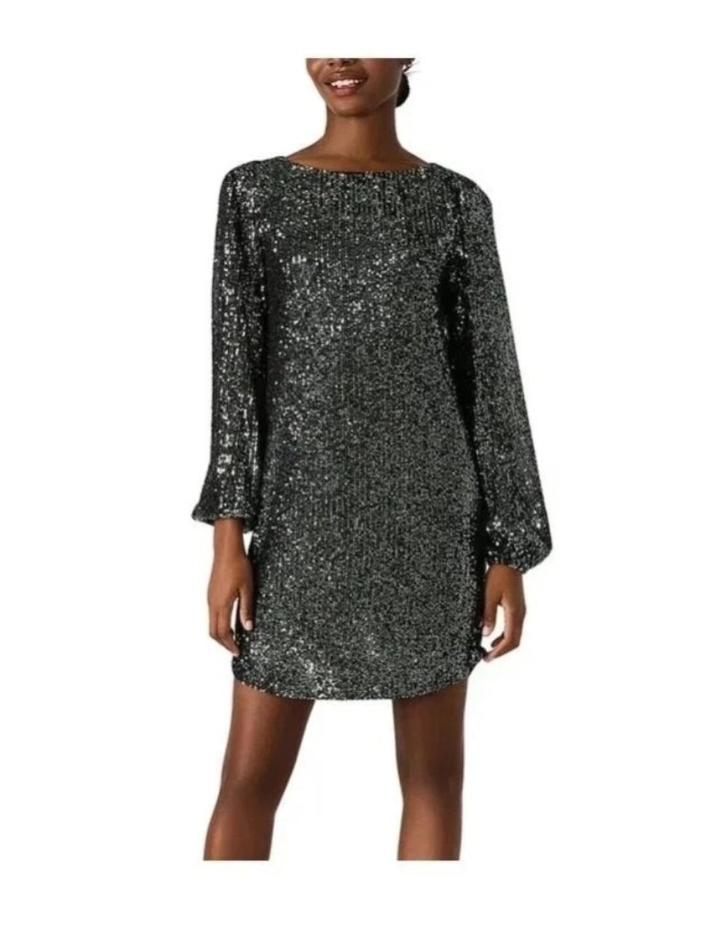 Steve Madden Women S Sequin Dress Silver Small